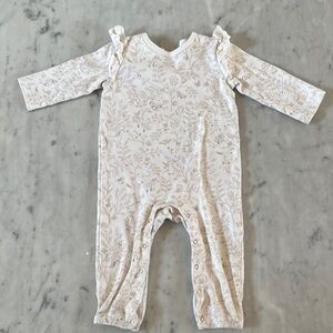 Pehr Floral Long Sleeve Girl Onesie - 12/18 Month